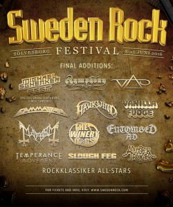 SWEDEN ROCK FESTIVAL cierra su cartel Sweden Rock