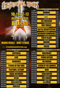 Horarios leyendas 2