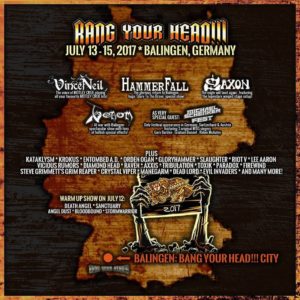 El BANG YOUR HEAD! suma a Hammerfall, Venom y Saxon BYH 2