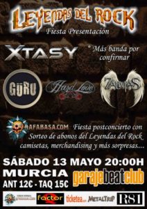 Fiesta de presentación del LEYENDAS DEL ROCK FIESTA LEYENDAS MURCIA 2017