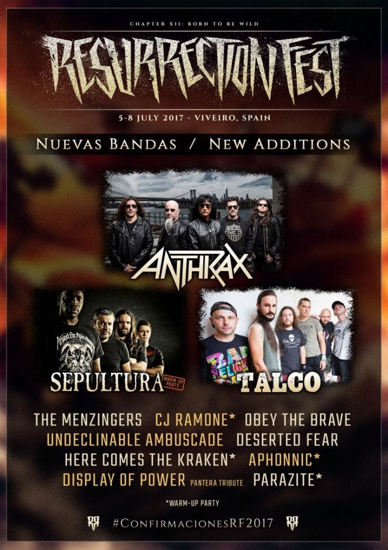 RESURRECTION FEST 2017 añade nuevos grupos al cartel