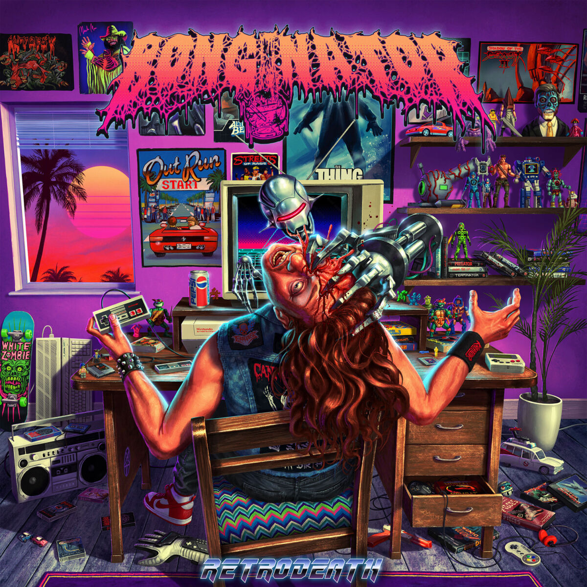 BONGINATOR irrumpe con Retrodeath, un nuevo monstruo sonoro de death metal, synthwave y videojuegos retro
