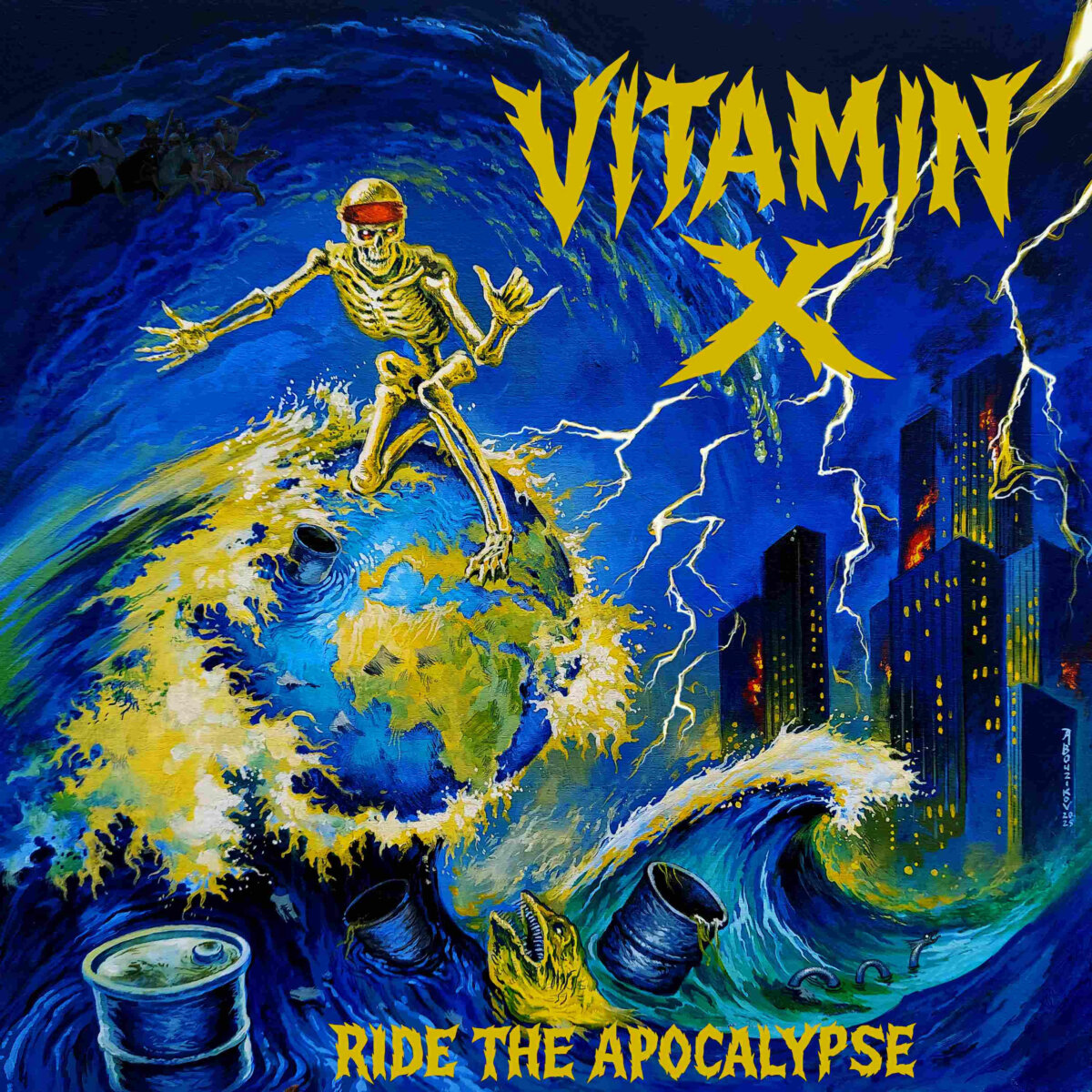 VITAMIN X lanzan su tercer single Devolution/Devilution junto a su videoclip, adelanto del álbum Ride The Apocalypse