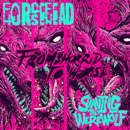 FORCEFED HORSEHEAD y SHAVING THE WEREWOLF anuncian su split EP From Horrid to Worse
