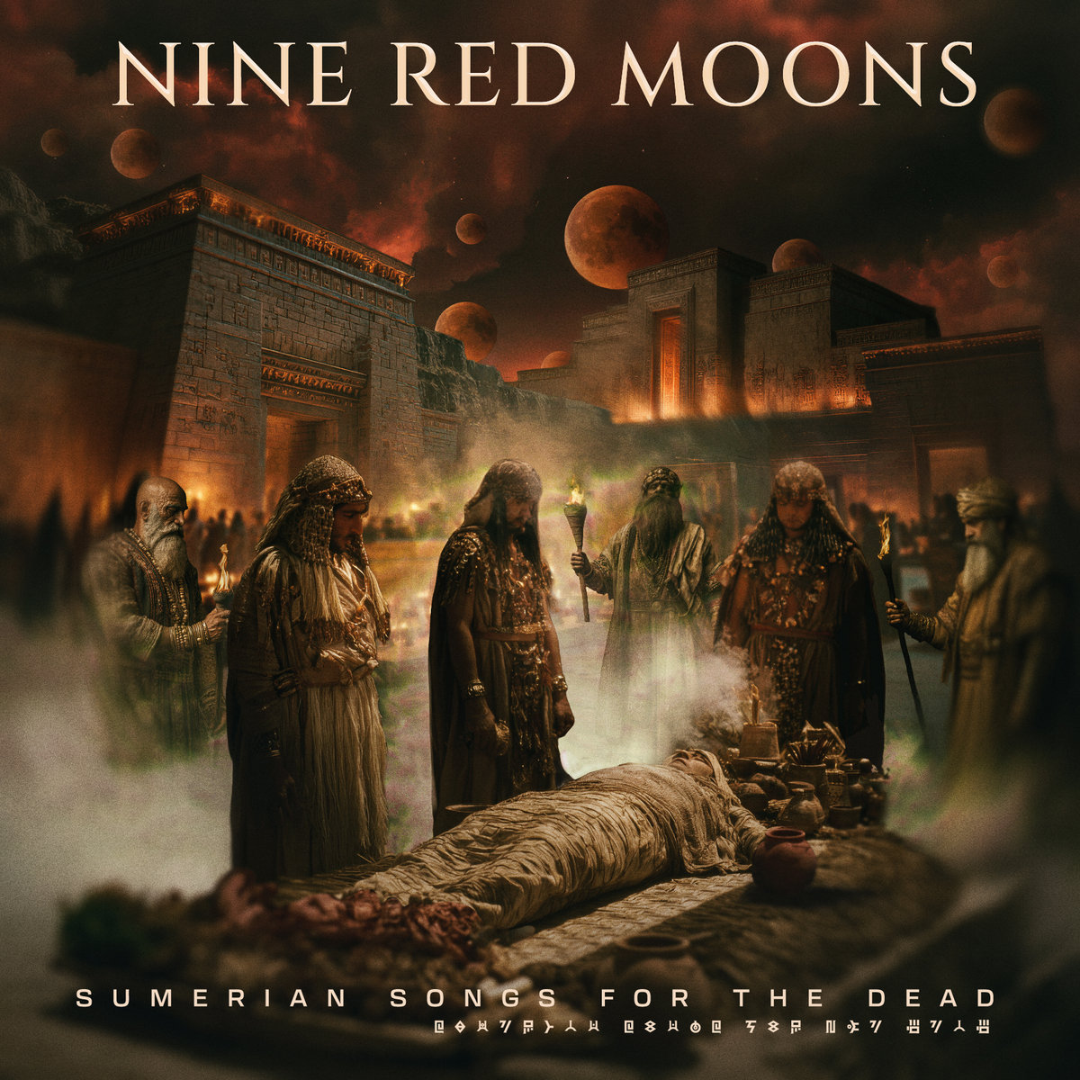 NINE RED MOONS presenta su debut Sumerian Songs for the Dead, un manifiesto de heavy metal clásico con invitados de Sepultura y otras leyendas