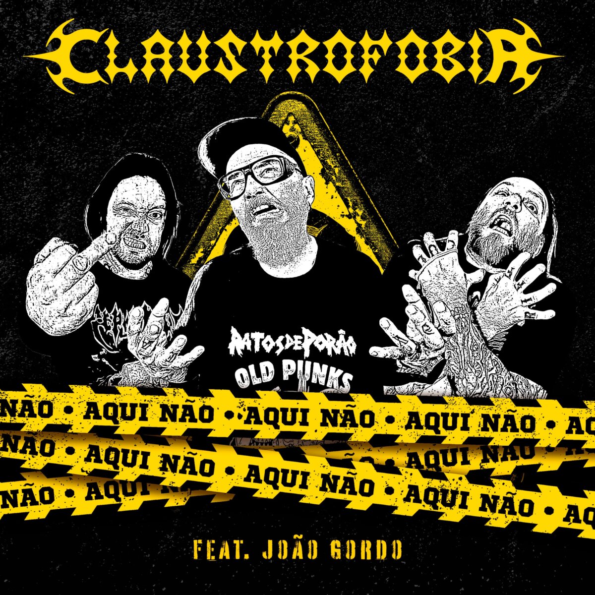CLAUSTROFOBIA lanza AQUI NÃO junto a João Gordo, un estandarte del crossover brasileño