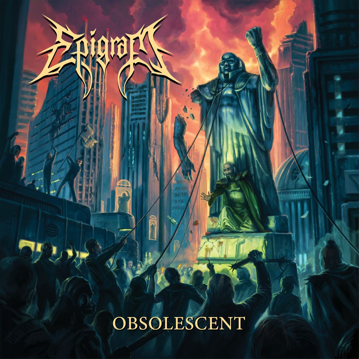 EPIGRAM presenta OBSOLESCENT, un asalto de blackened symphonic death metal que narra la rebelión de un mundo distópico