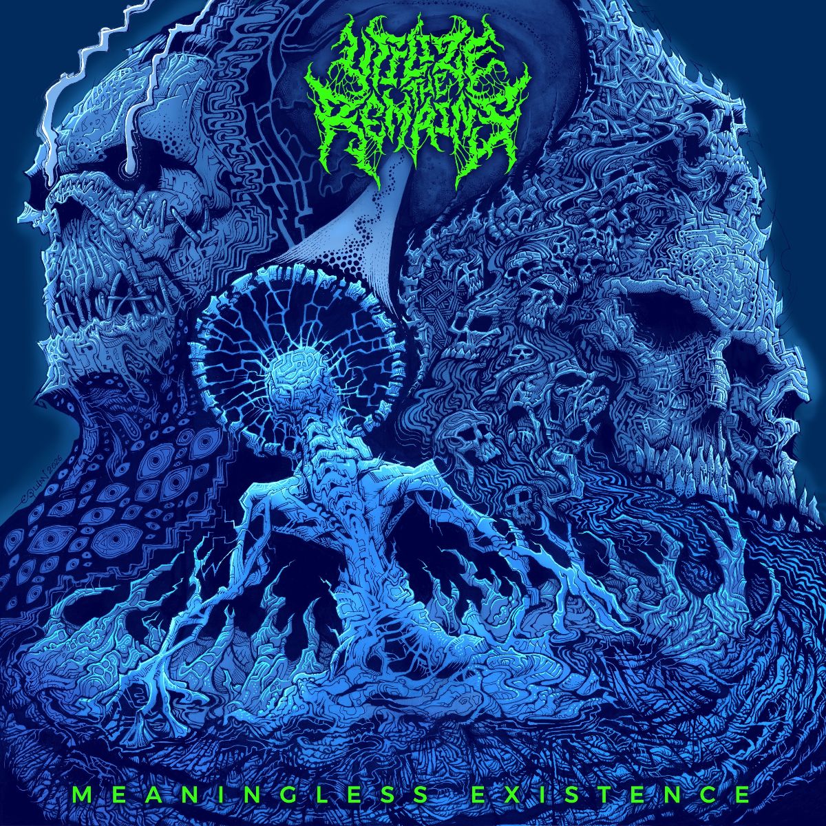 UTILIZE THE REMAINS lleva el slamming death metal a su máxima expresión con MEANINGLESS EXISTENCE
