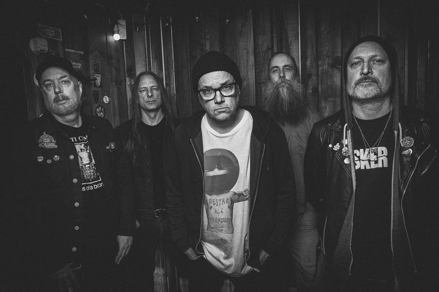 Disfear promo photo by Robert Samsonowitz in April 2025.