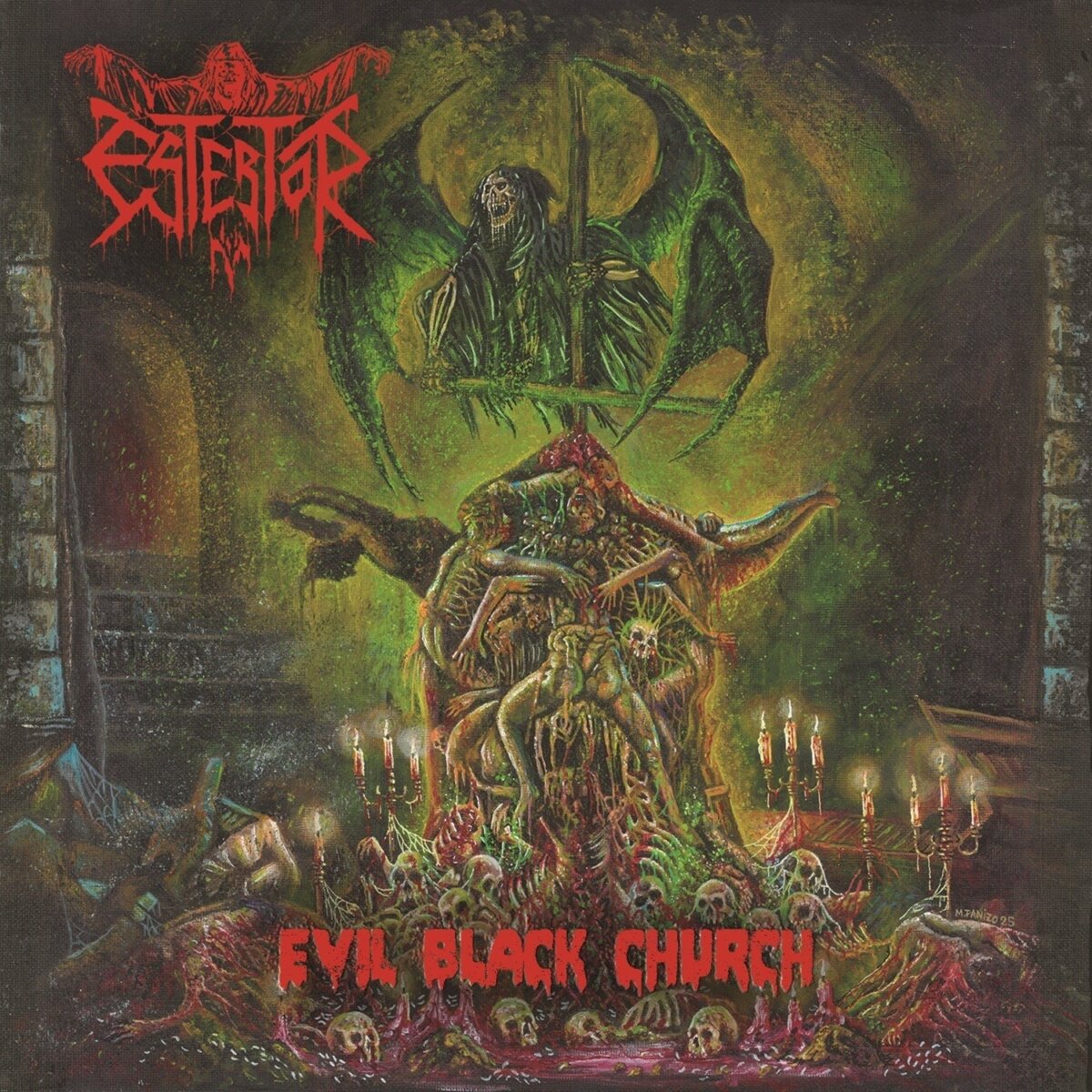 ESTERTOR invocan a Demons en Scumbags From Hell, segundo adelanto de Evil Black Church