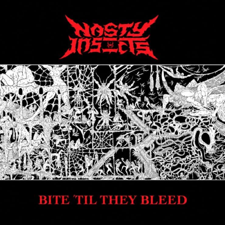 NASTY INSECTS lanzan su álbum debut, Bite Til They Bleed, una apisonadora de Electro-Industrial Thrash Metal